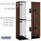 Salsbury Industries Wardrobe Locker, 45" W, 18" D, 76" H, (3) Wide, (6) Openings, Mahogany 22368MAH - alternate 4